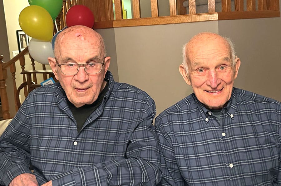 Local twins celebrate 90th birthday