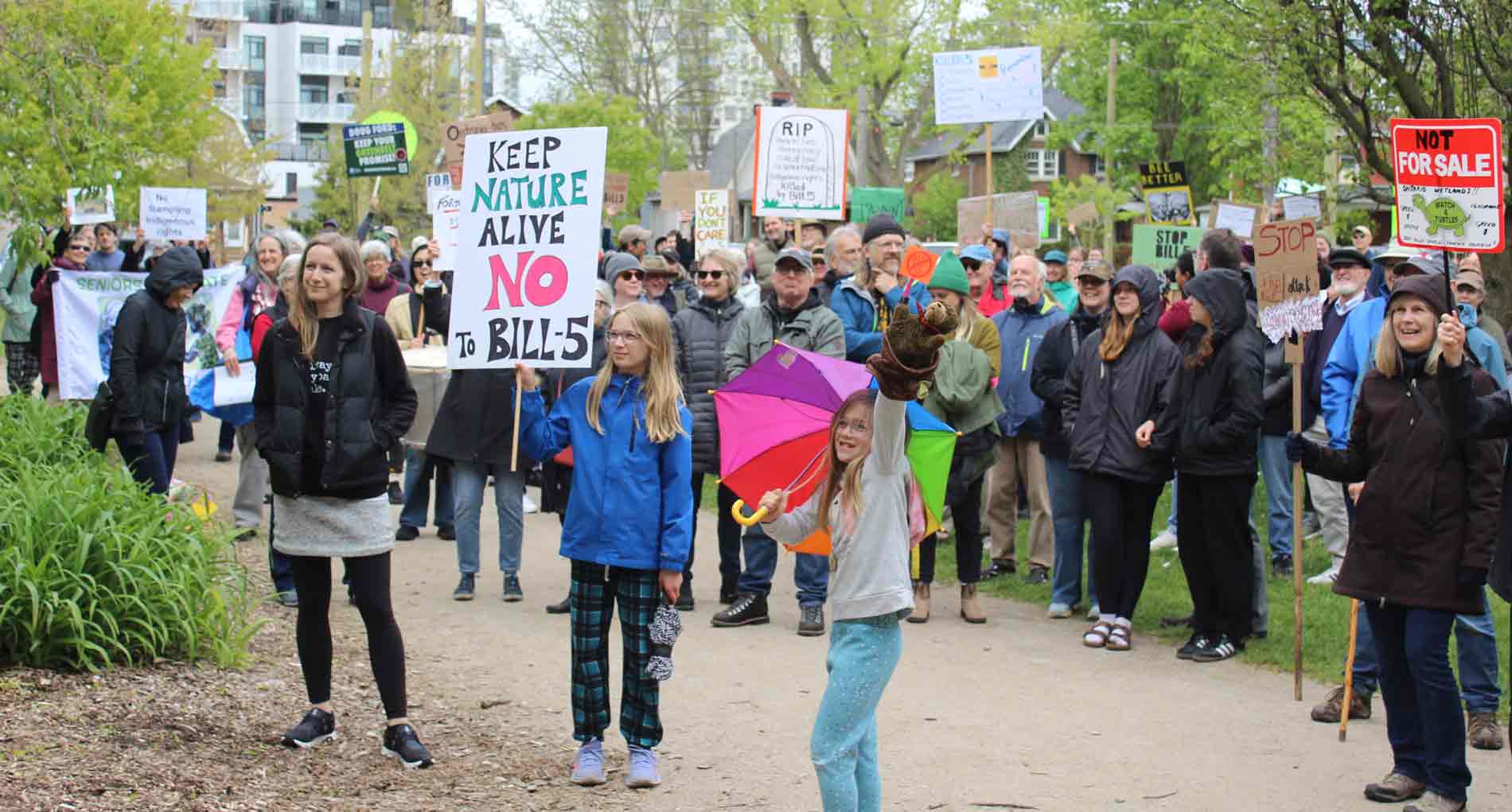 Hundreds march through Guelph in protest of Bill 5