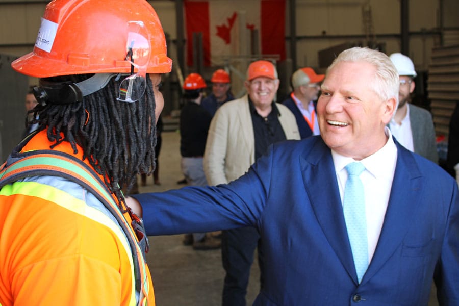 Doug Ford visits Kiwi Newton in Guelph