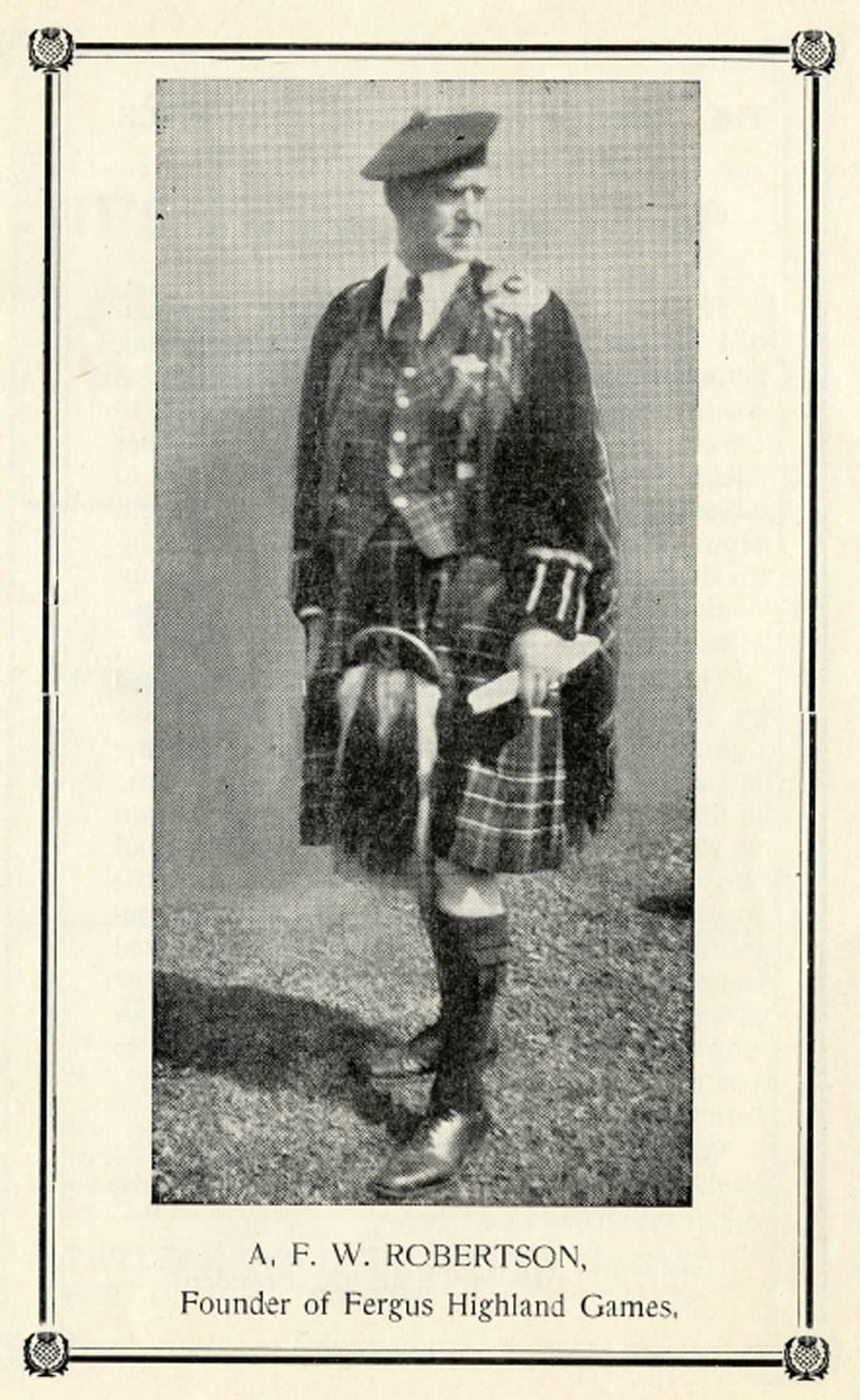 Alex Robertson  is first inductee in Scottish festival Hall of Fame