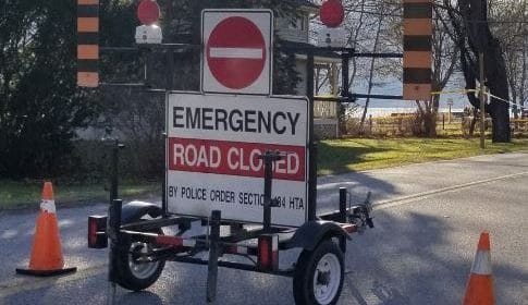 Police investigating after pedestrian struck by transport truck