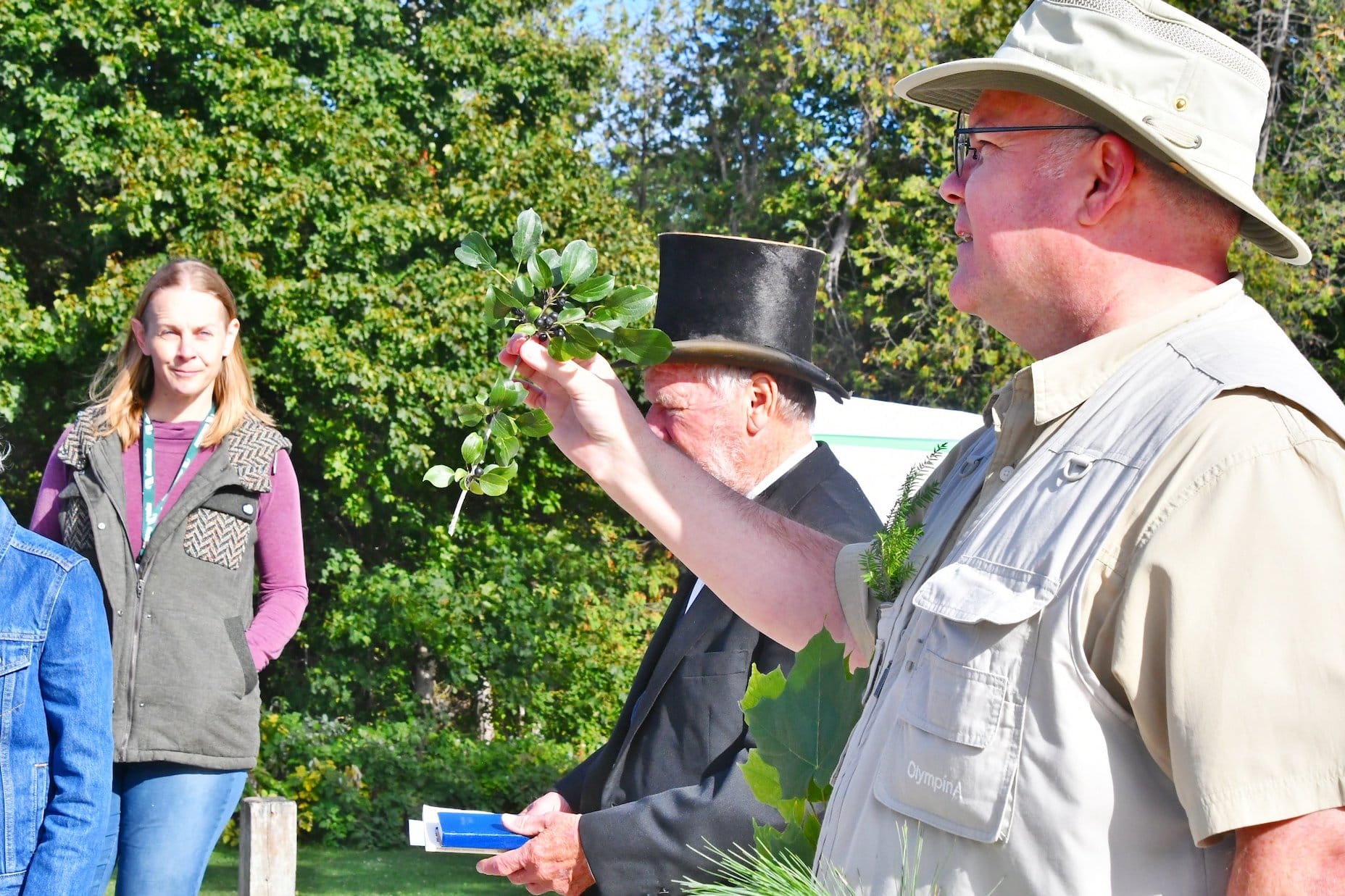 Tree Trust members take in some sun at the Tree Trust Walk Sept. 20