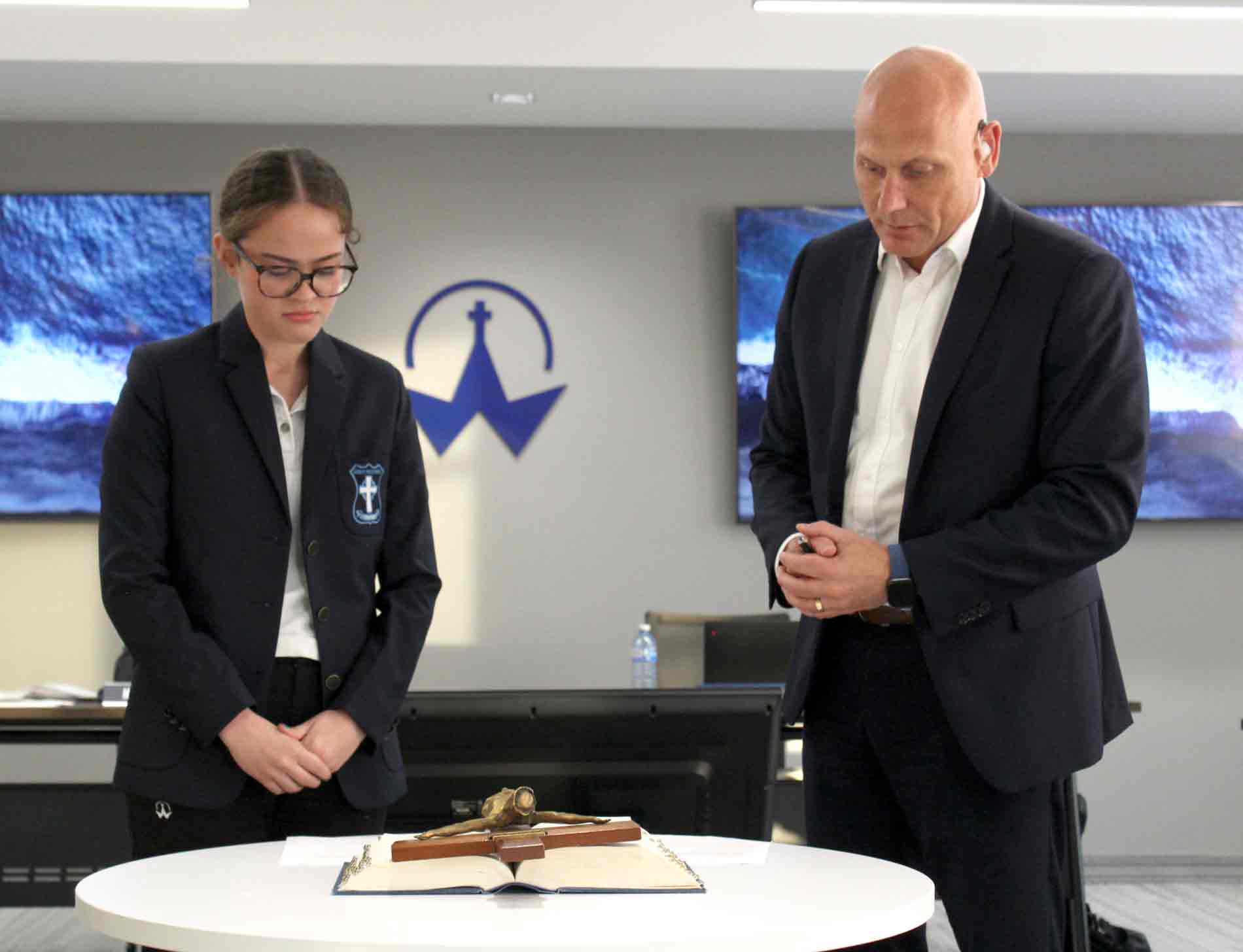 New Catholic school board student trustees sworn in