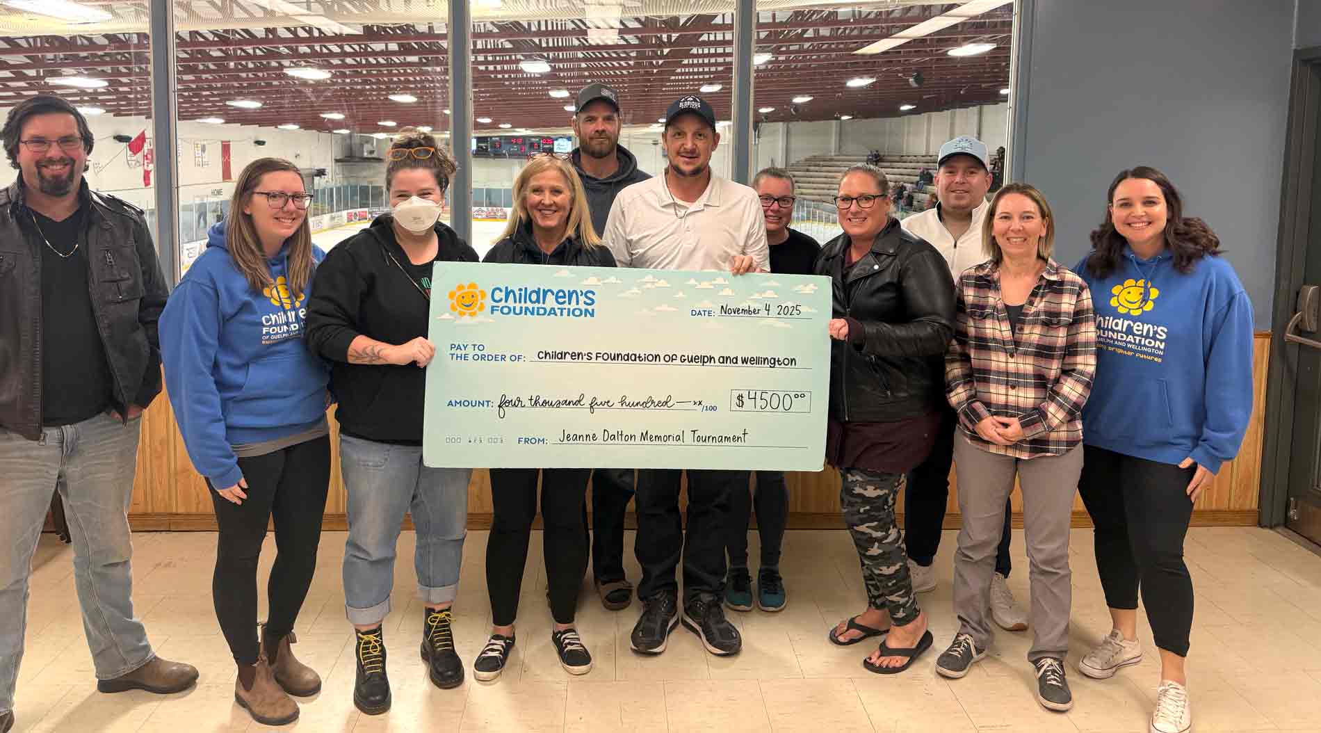 Centre Wellington Minor Softball Association donates to The Children’s Foundation of Guelph and Wellington County