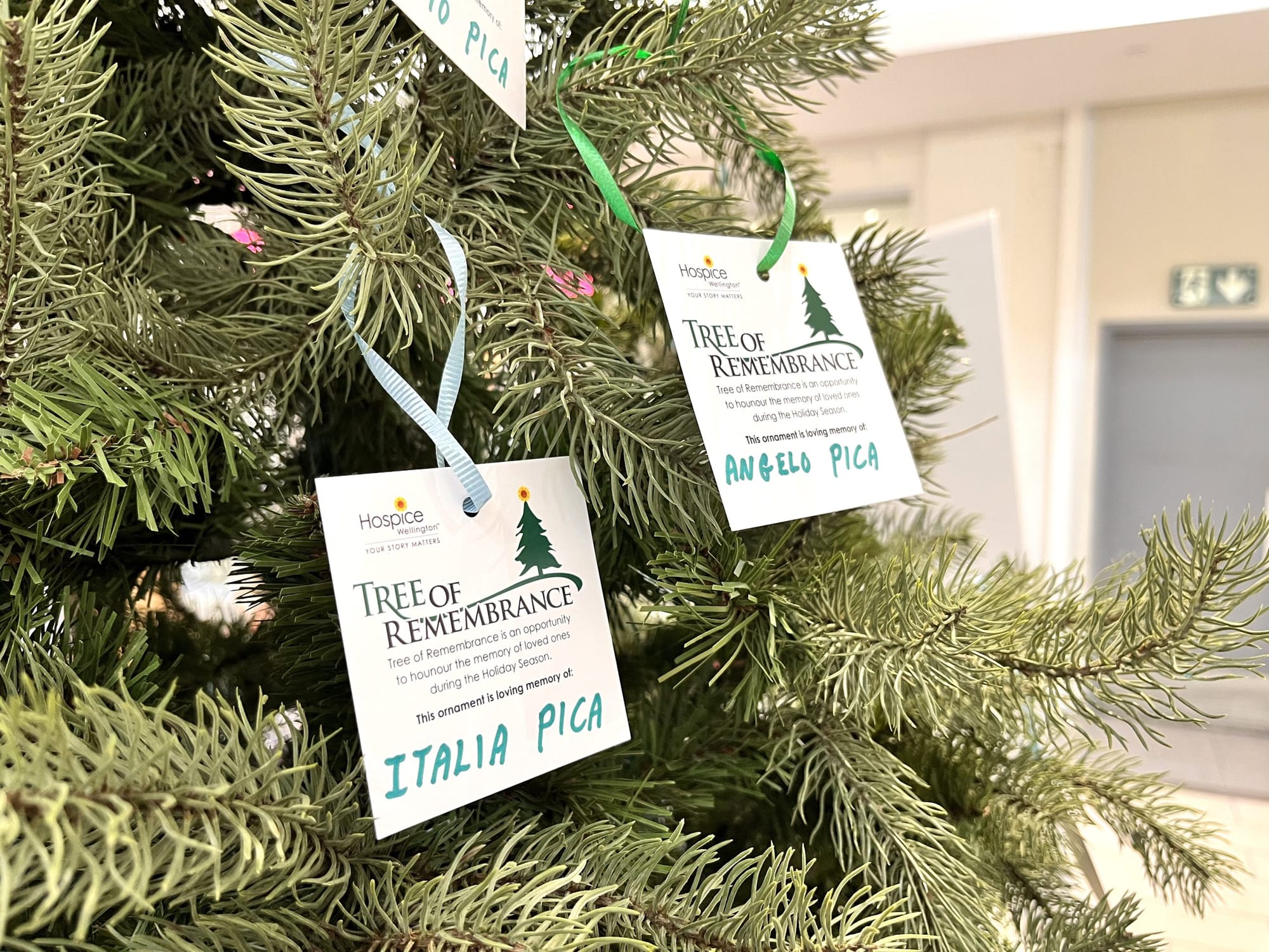 Hospice Wellington Tree of Remembrance ornaments available Dec. 1 to 21