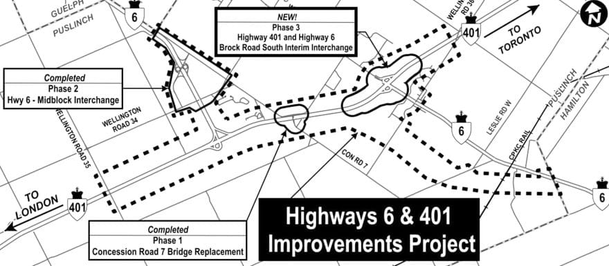 MTO contemplates new Highway 6 bridge over 401