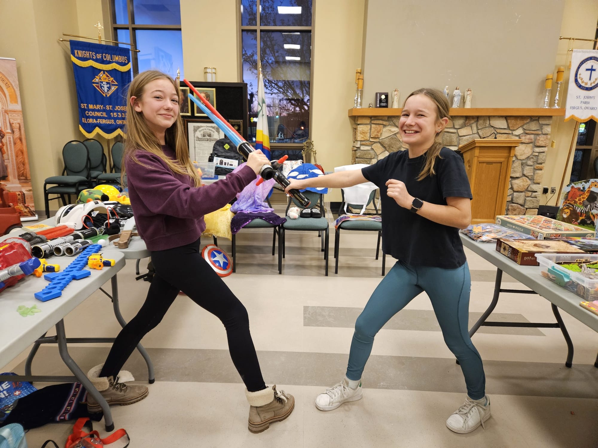 Parents at St. Joseph Catholic School held a Christmas “give” shop