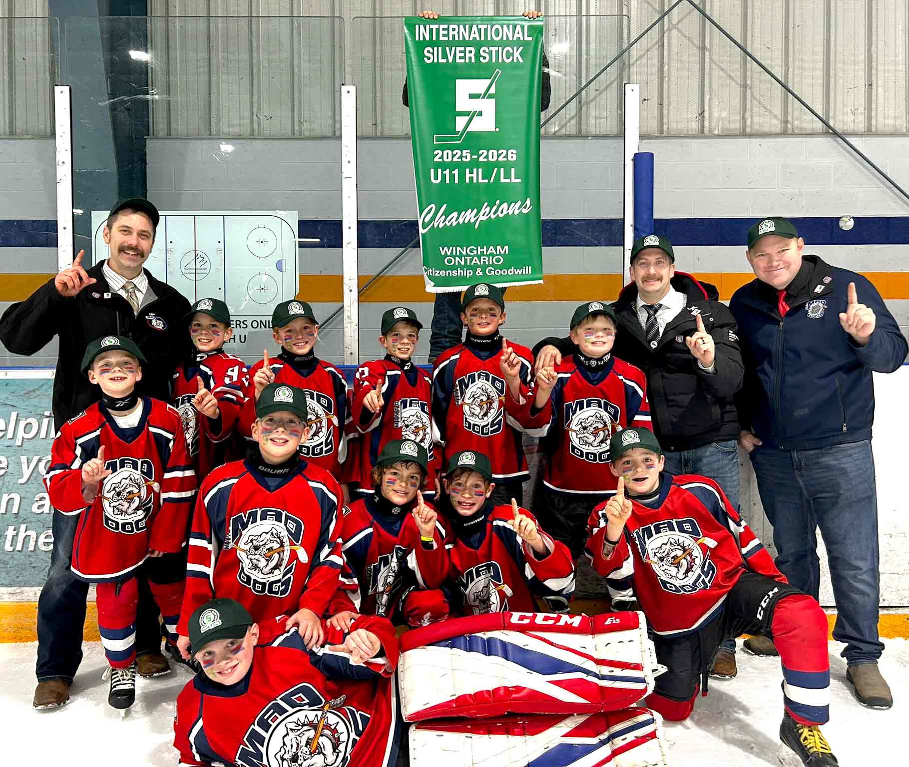 Minto Minor Hockey’s U11 Mad Dogs place first at Regional Silver Stick Tournament