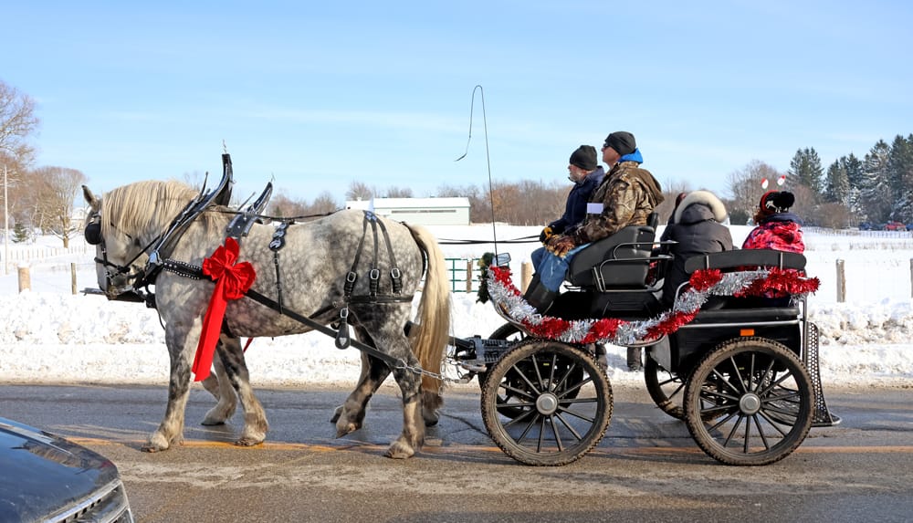 Santa Claus is  coming to Holstein