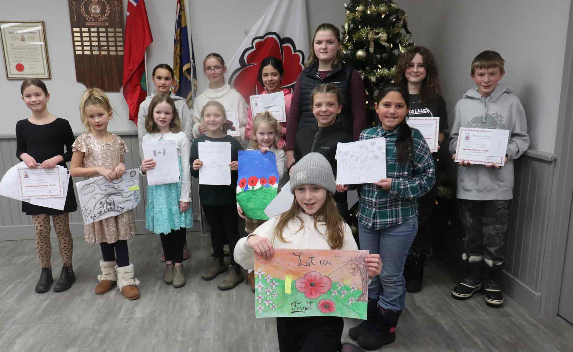 Mount Forest Legion celebrates poster, literary contest winners