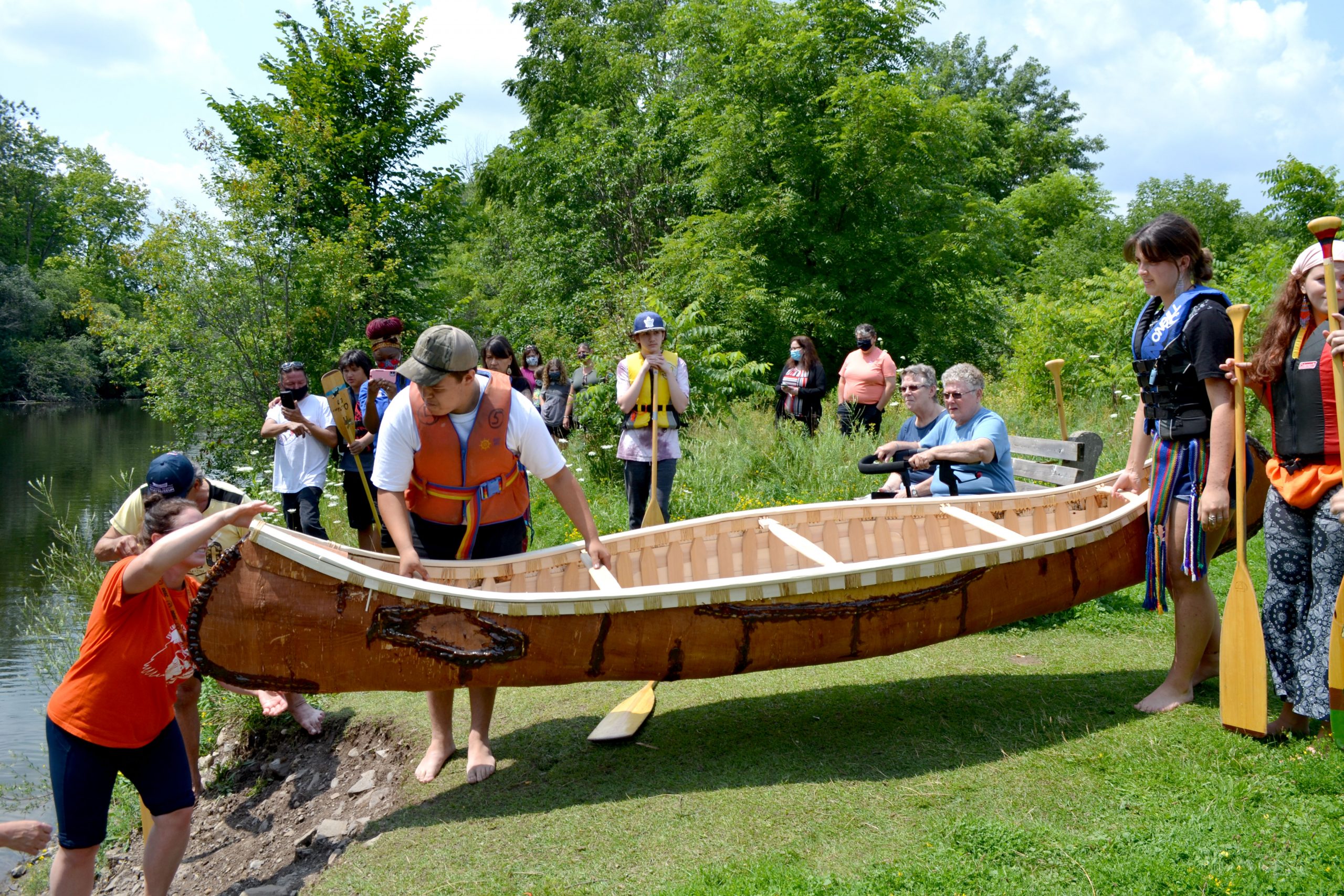 Students from UGDSB learn to build a canoe from scratch