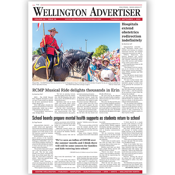September 1st, 2022 Wellington Advertiser