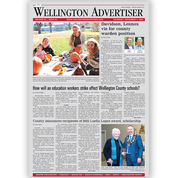 November 3rd, 2022 Wellington Advertiser