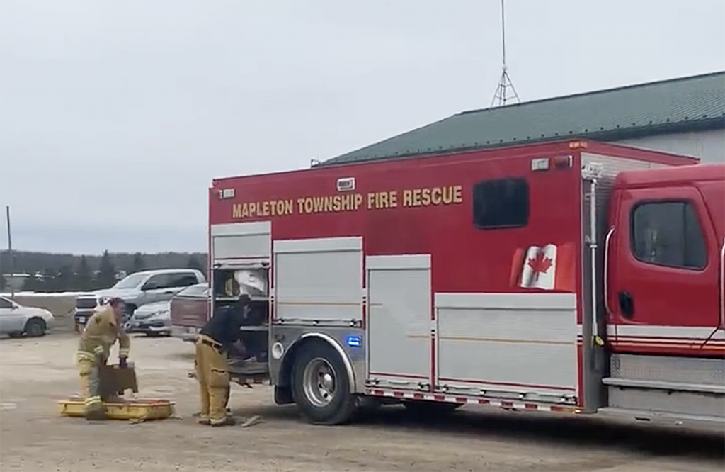 Worker airlifted to hospital after industrial accident in Mapleton