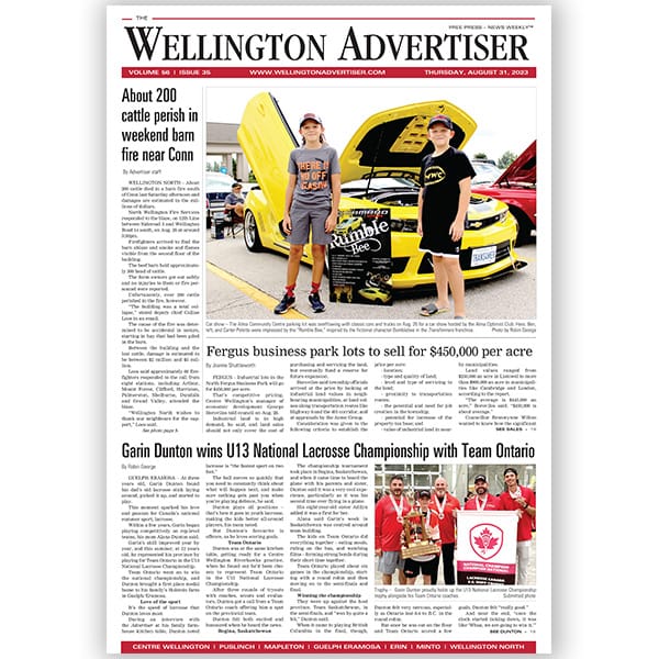 August 31st, 2023 Wellington Advertiser