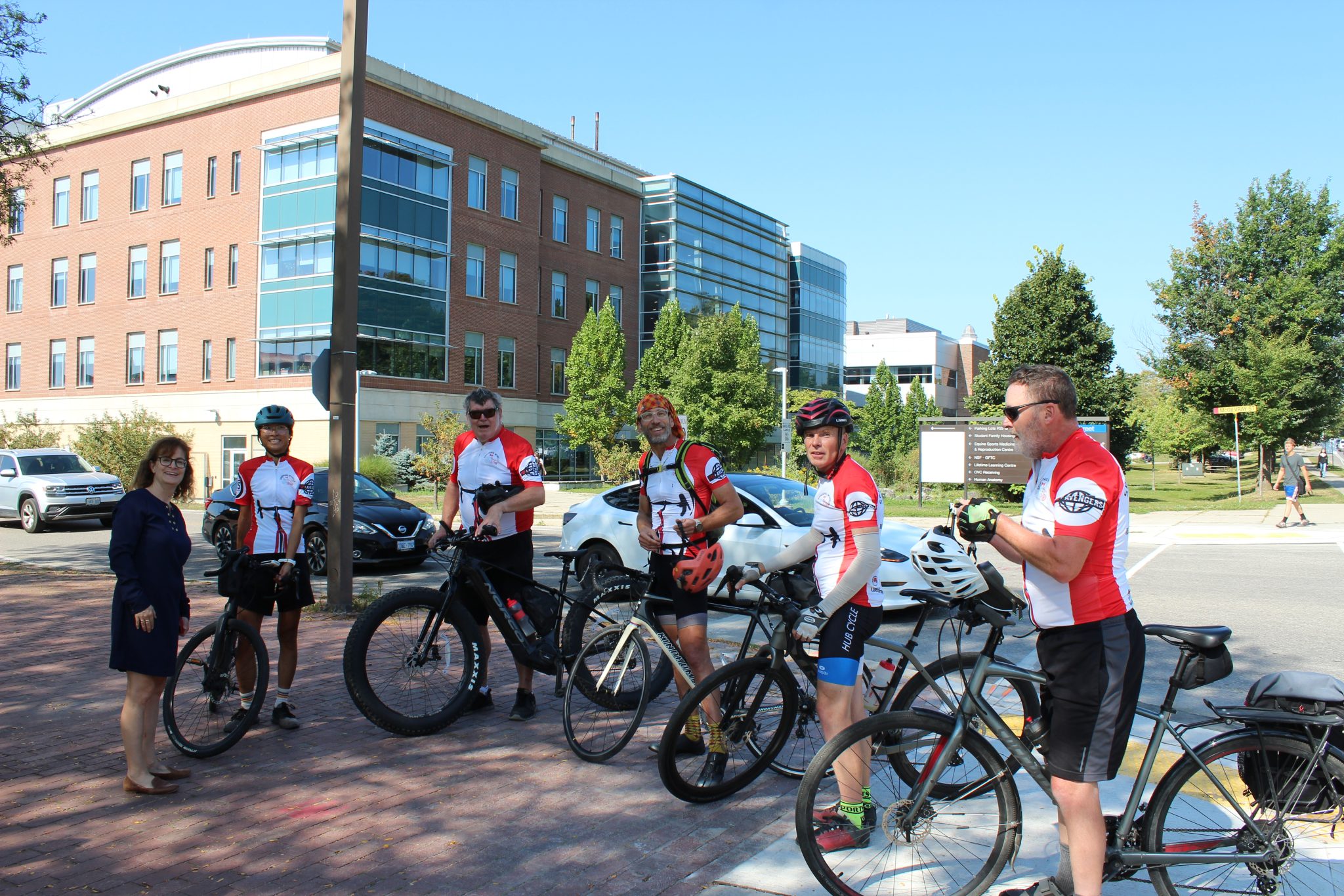 Parkinson’s group biking across Canada meets with researchers